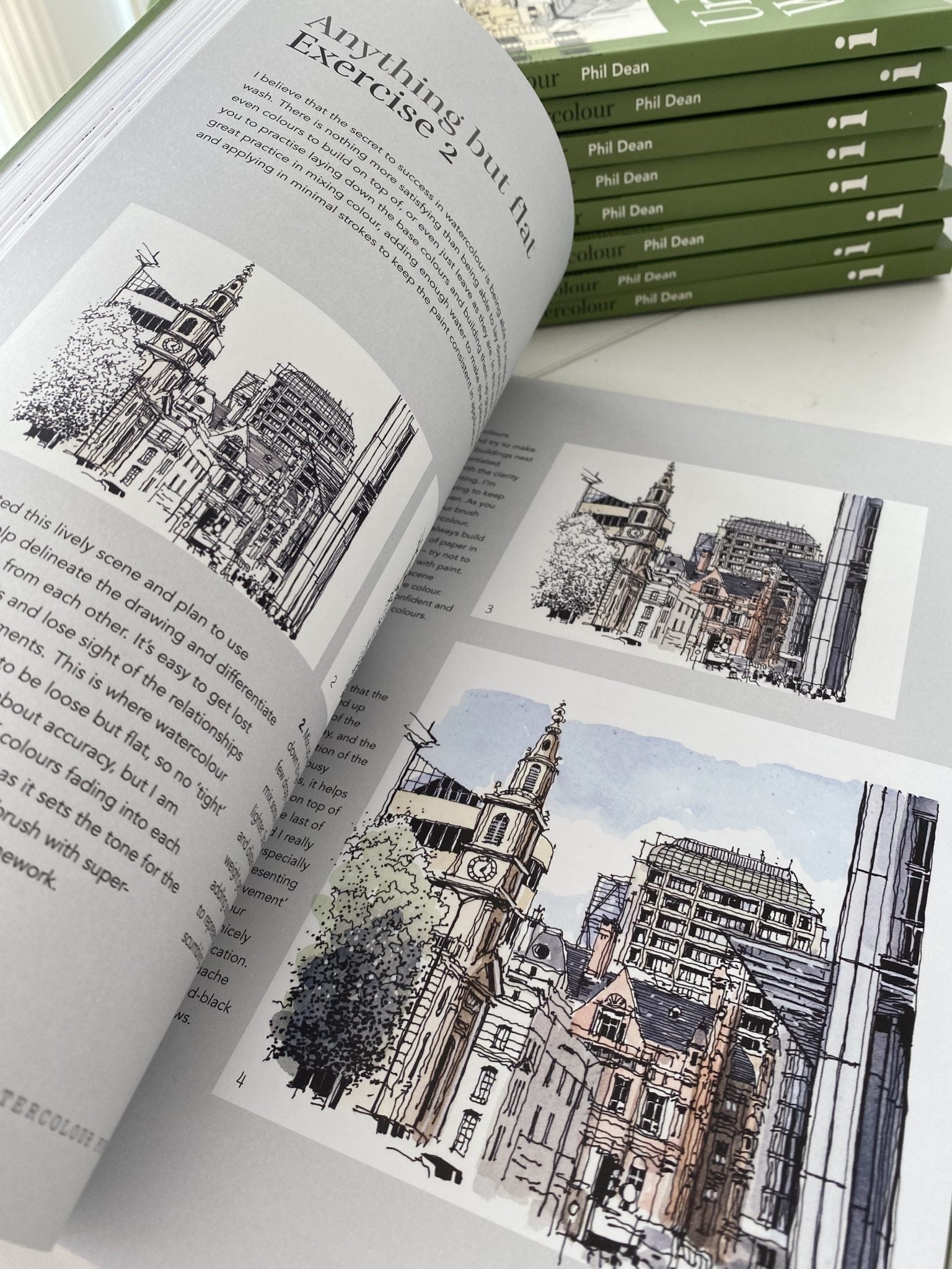 Urban Watercolour Book - open